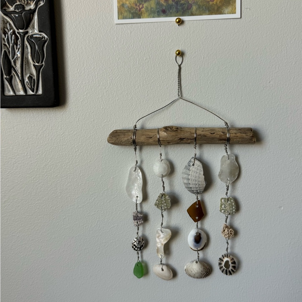Coastal Driftwood and Shell Wall Hanging